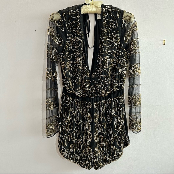 Eliya The Label Petrani Beaded Playsuit Small - Picture 2 of 10